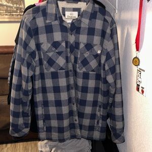 Blue Dravus flannel jacket size medium